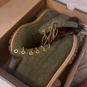 Olive Suede Rare Timberlands